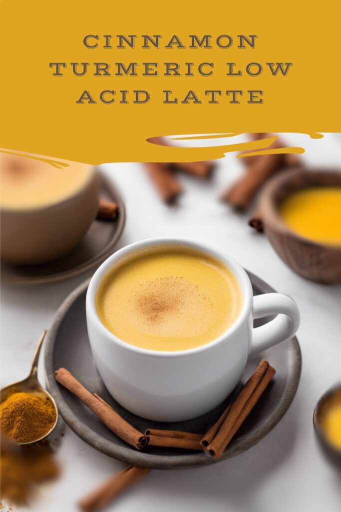 Cinnamon Turmeric Low Acid Latte